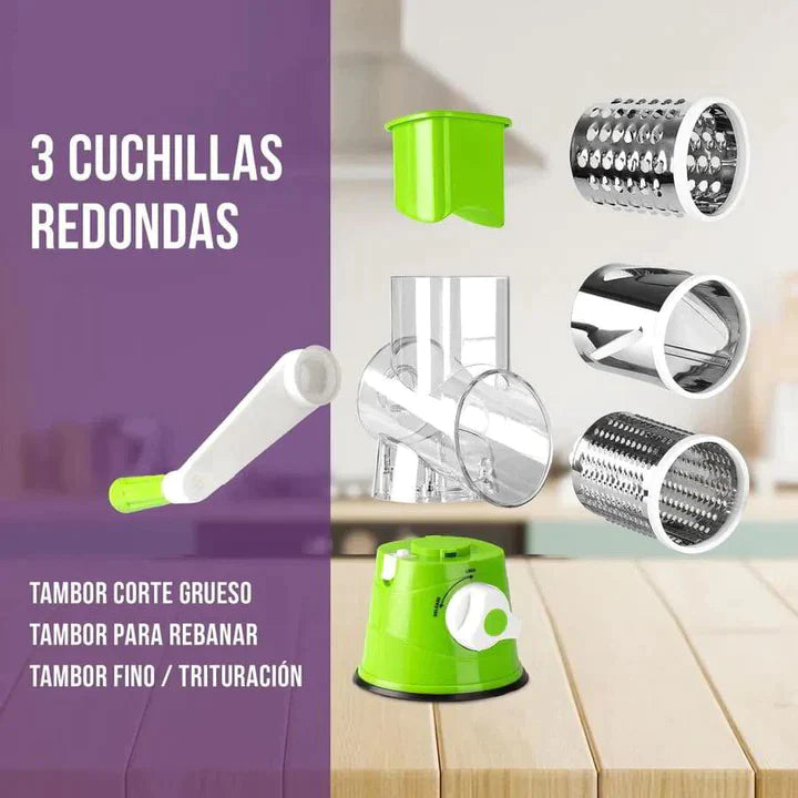 Rallador Giratorio 3 en 1