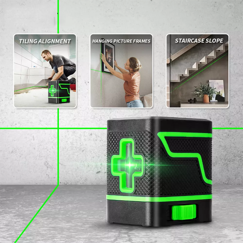 Mini nivel laser de mano 5 lineas verdes